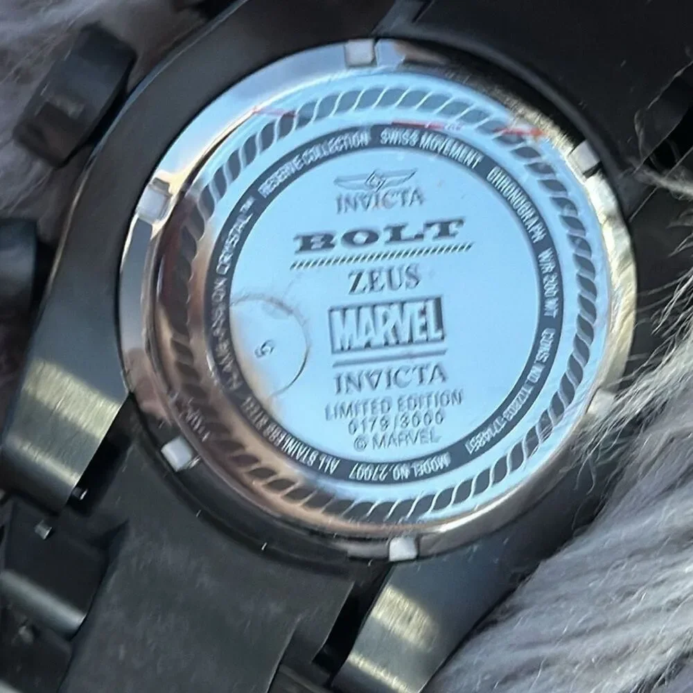 Invicta Limited Edition Marvel Black Panther Bolt Watch #179 of 3,000